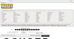 Desktop Screenshot of 1001freefonts.com