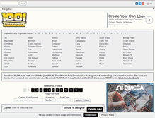 Tablet Screenshot of 1001freefonts.com